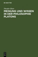 Cover-Bild Meinung und Wissen in der Philosophie Platons