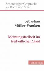 Cover-Bild Meinungsfreiheit im freiheitlichen Staat