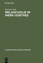 Cover-Bild Melancholie im Werk Goethes