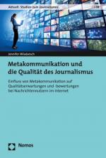 Cover-Bild Metakommunikation und die Qualität des Journalismus