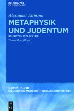 Cover-Bild Metaphysik und Judentum
