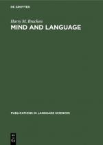 Cover-Bild Mind and language