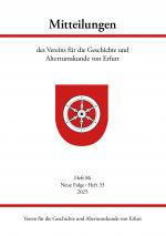 Cover-Bild Mitteilungen des Vereins für die Geschichte und Altertumskunde von Erfurt, Heft 86