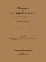 Cover-Bild Mitteilungen über Forschungsarbeiten auf dem Gebiete des Ingenieurwesens