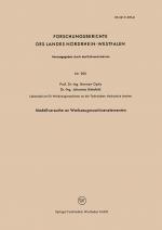 Cover-Bild Modellversuche an Werkzeugmaschinenelementen