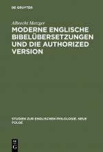 Cover-Bild Moderne englische Bibelübersetzungen und die Authorized Version
