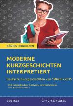Cover-Bild Moderne Kurzgeschichten interpretiert