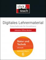 Cover-Bild Natur und Technik – Gymnasium Bayern / Natur und Technik: Informatik click & teach 6 Box