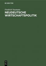 Cover-Bild Neudeutsche Wirtschaftspolitik