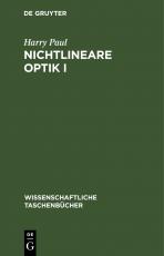 Cover-Bild Nichtlineare Optik I