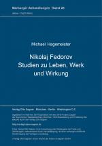 Cover-Bild Nikolaj Fedorov. Studien zu Leben, Werk und Wirkung