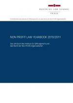 Cover-Bild Non Profit Law Yearbook 2010/2011