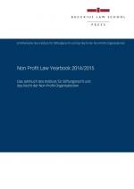 Cover-Bild Non Profit Law Yearbook 2014/2015