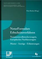 Cover-Bild Notarformulare Erbscheinsverfahren