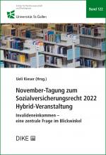 Cover-Bild November-Tagung zum Sozialversicherungsrecht 2022 Hybrid-Veranstaltung