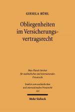 Cover-Bild Obliegenheiten im Versicherungsvertragsrecht