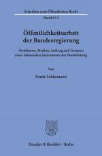 Cover-Bild Öffentlichkeitsarbeit der Bundesregierung.