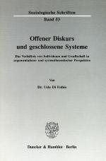 Cover-Bild Offener Diskurs und geschlossene Systeme.