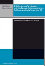 Cover-Bild Offenlegung von Vergütungen und Beteiligungen bei schweizerischen Publikumsgesellschaften gemäss OR