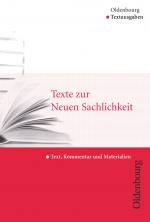Cover-Bild Oldenbourg Textausgaben - Texte, Kommentar und Materialien