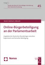 Cover-Bild Online-Bürgerbeteiligung an der Parlamentsarbeit