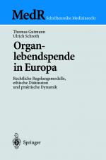 Cover-Bild Organlebendspende in Europa