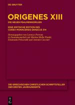 Cover-Bild Origenes: Werke / Die neuen Psalmenhomilien