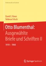 Cover-Bild Otto Blumenthal: Ausgewählte Briefe und Schriften II