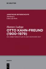 Cover-Bild Otto Kahn-Freund (1900–1979)