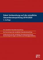 Cover-Bild Paket Vorbereitung auf die mündliche Steuerberaterprüfung 2019/2020
