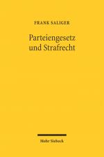 Cover-Bild Parteiengesetz und Strafrecht