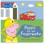 Cover-Bild Peppa Pig: Peppa bei der Feuerwehr: Mein großer Schiebespaß