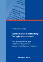 Cover-Bild Performance Contracting für hybride Produkte