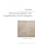 Cover-Bild Personenregister der Tagebücher Ernst Jüngers. Großausgabe mit Schreibrand