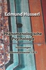 Cover-Bild Phänomenologische Psychologie