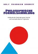Cover-Bild Philosophische Formelsammlung