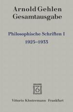 Cover-Bild Philosophische Schriften I.
