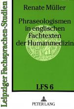 Cover-Bild Phraseologismen in englischen Fachtexten der Humanmedizin