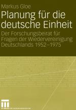 Cover-Bild Planung für die deutsche Einheit
