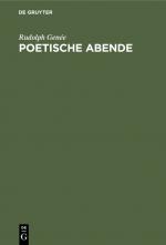 Cover-Bild Poetische Abende