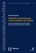 Cover-Bild Politische Journalistinnen und Journalisten auf Twitter