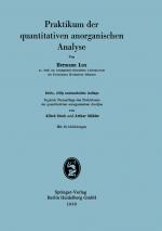 Cover-Bild Praktikum der quantitativen anorganischen Analyse