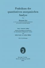 Cover-Bild Praktikum der quantitativen anorganischen Analyse