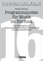 Cover-Bild Programmquoten für Musik im Hörfunk