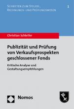 Cover-Bild Publizität und Prüfung von Verkaufsprospekten geschlossener Fonds