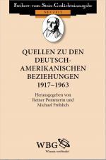 Cover-Bild Quellen zu den deutsch-amerikanischen Beziehungen 1917 – 1963