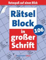 Cover-Bild Rätselblock in großer Schrift 106 (5 Exemplare à 2,99 €)