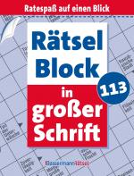 Cover-Bild Rätselblock in großer Schrift 113 (5 Exemplare à 2,99 €)