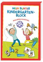 Cover-Bild Rätseln für Kita-Kinder: Mein bunter Kindergarten-Block: Malspiele und Rätsel