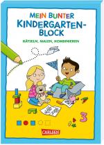 Cover-Bild Rätseln für Kita-Kinder: Mein bunter Kindergarten-Block: Rätseln, malen, kombinieren